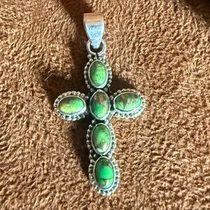 Green Turquoise Cross